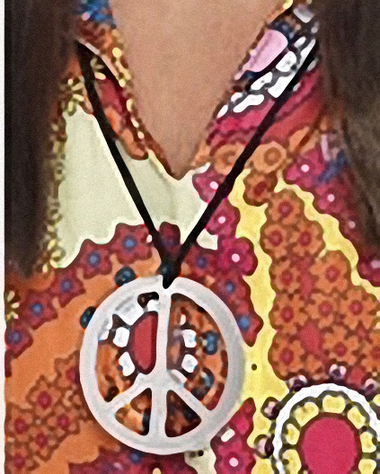 (image for) Hippie Peace Medallion Chrome
